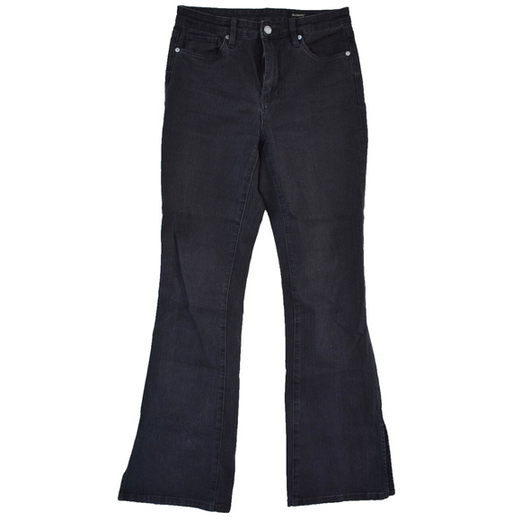 BlankNYC x Free People Jeans Size 28S The Hoyt High-rise Mini Flare Black Grunge - Picture 1 of 7
